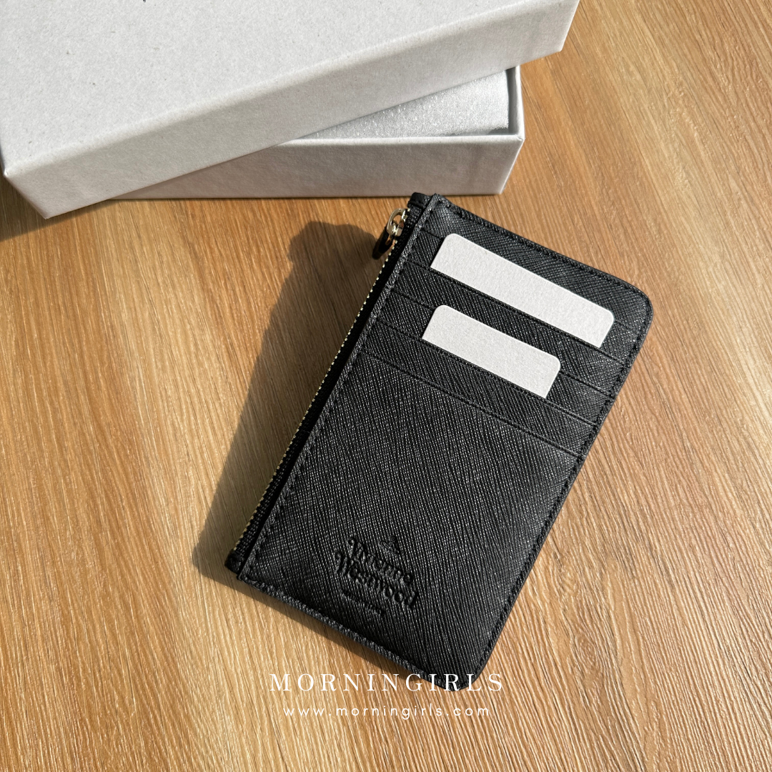 Vivienne Westwood 半月 Slim Long Cardholder 復古金十字紋