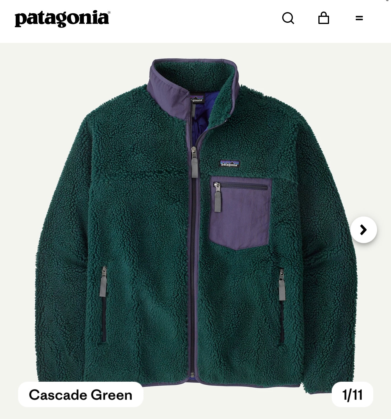 Patagonia classic Retro-X Fleece Jacket Size L