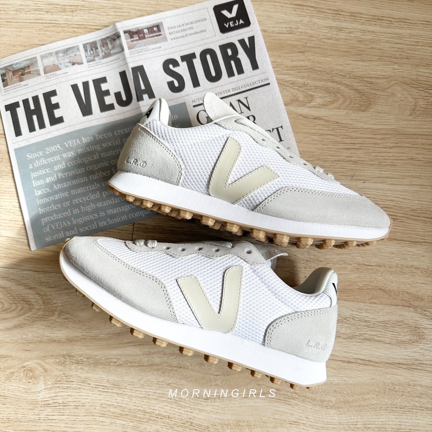 VEJA法國小白鞋 Rio Branco 奶灰白