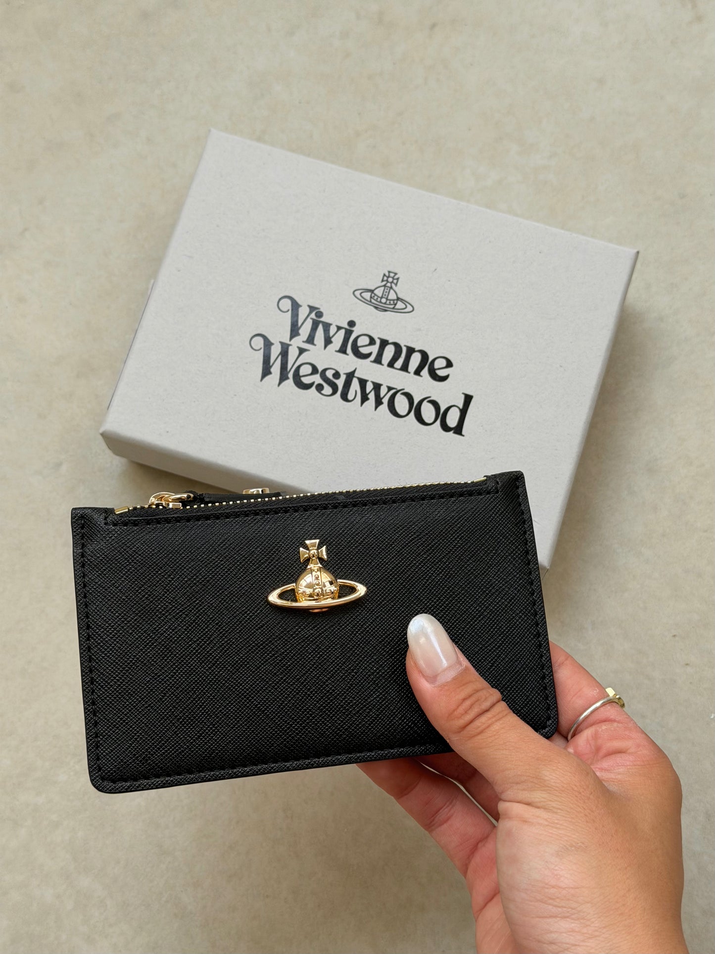 Vivienne Westwood Slim Cardholder 復古金十字紋