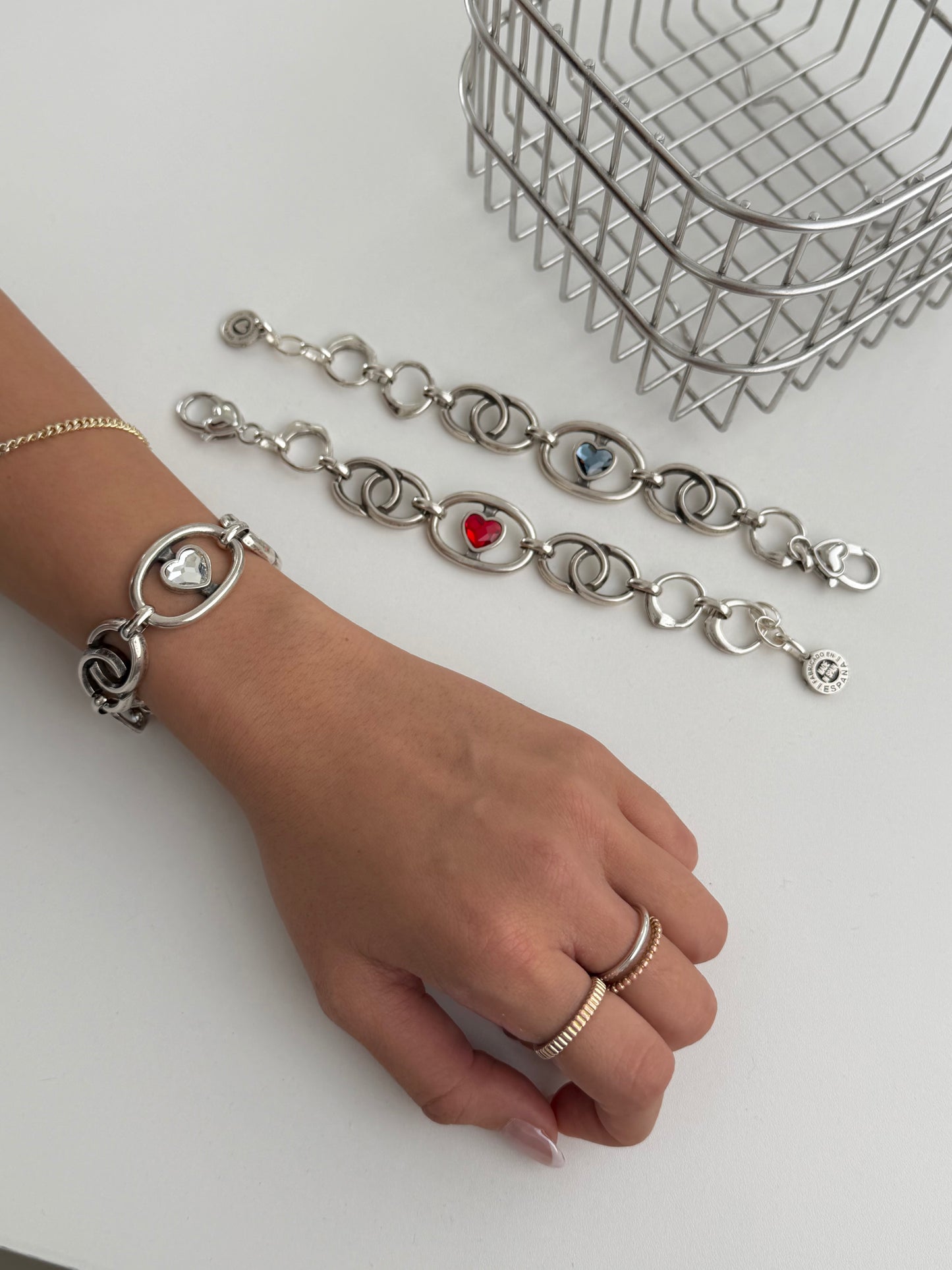 Otro Accesorio 西班牙手工飾物 - Heart H-lock Chained Bracelet