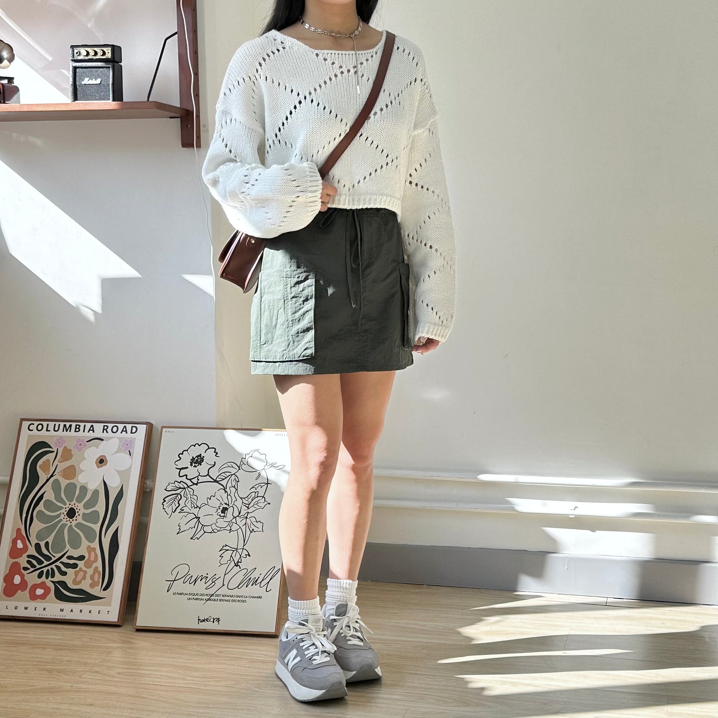 菱形通花薄針織短身上衣 3色入 [門市搬遷清貨限時優惠$149!]