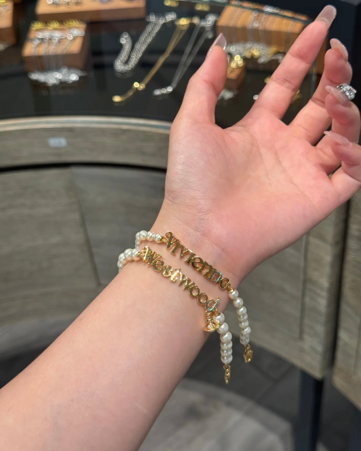Vivienne Westwood Amelia Pearl Bracelet GOLD 雙層手鏈 [最新上架! 兩件裝性價比超高]