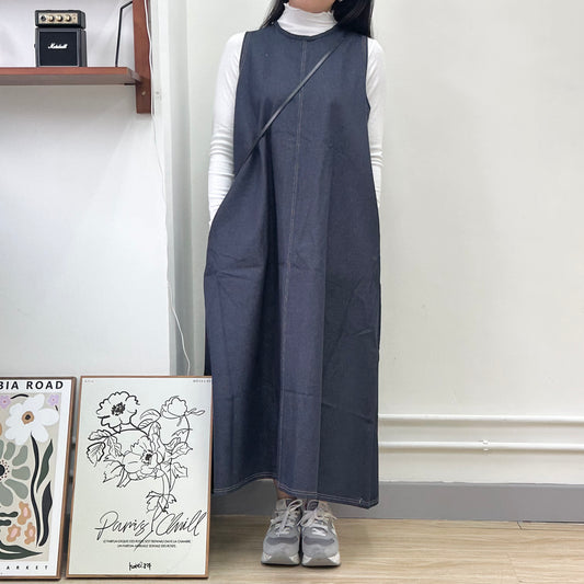 明線牛仔背心OPS 2色入 [門市搬遷清貨限時優惠$199!]