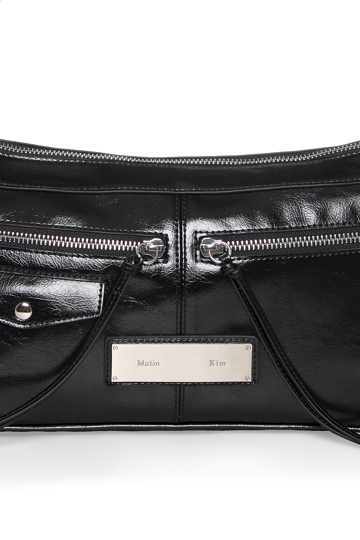 最新韓國選物🇰🇷 Matin Kim Side Buckle Biker Shoulder Bag 個性側扣拉鏈單肩袋￼［型格Biker 風 隨性百搭！］