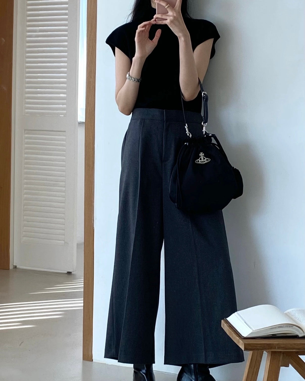 Vivienne Westwood Drawstring Shoulder Bag 尼龍束繩袋 [超大容量耐用袋款]