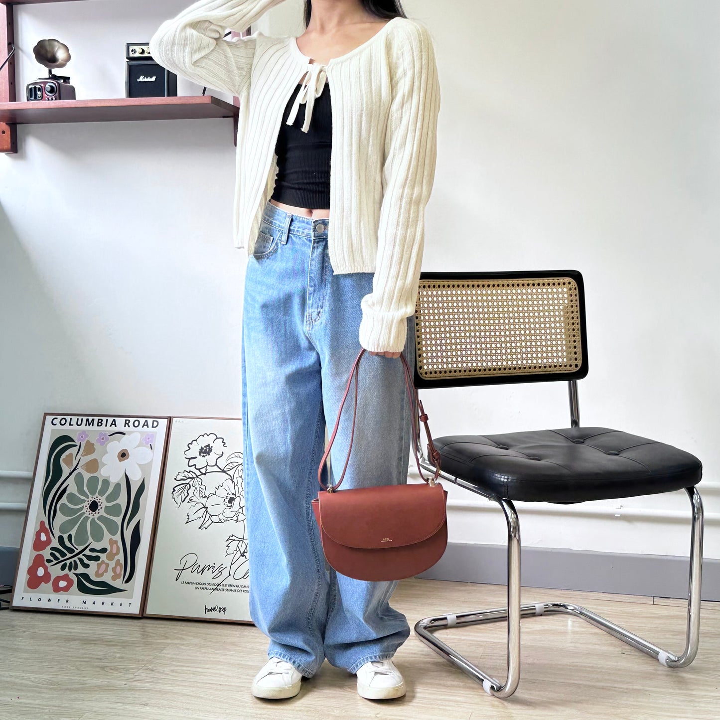 Casual 2-ways Ribbon Knitted Top [門市搬遷清貨限時優惠$149!]
