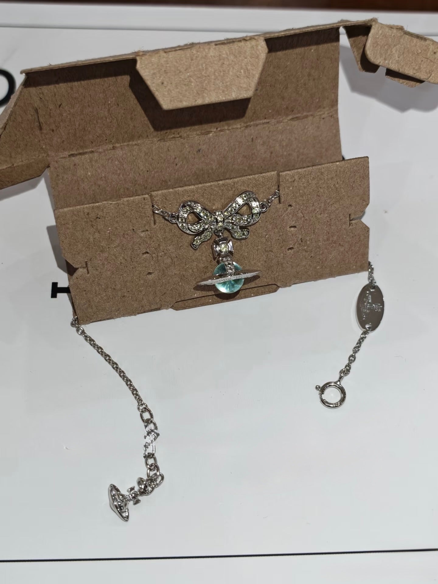 Vivienne Westwood Octavie Pendant Bracelet 蝴蝶結星球手鏈 [100%純銀 可基本濕水]