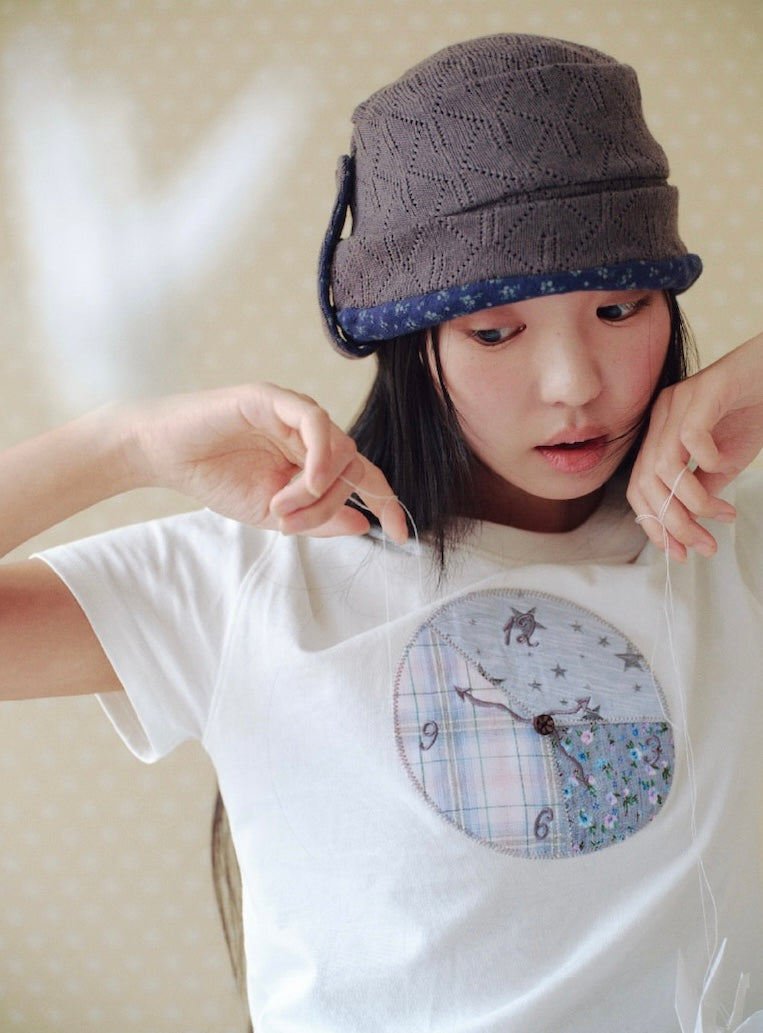 Aeae Wrinkled Beanie 最新韓國選物🇰🇷鈕扣針織花邊冷帽［Made in Korea🇰🇷法式田園風格］