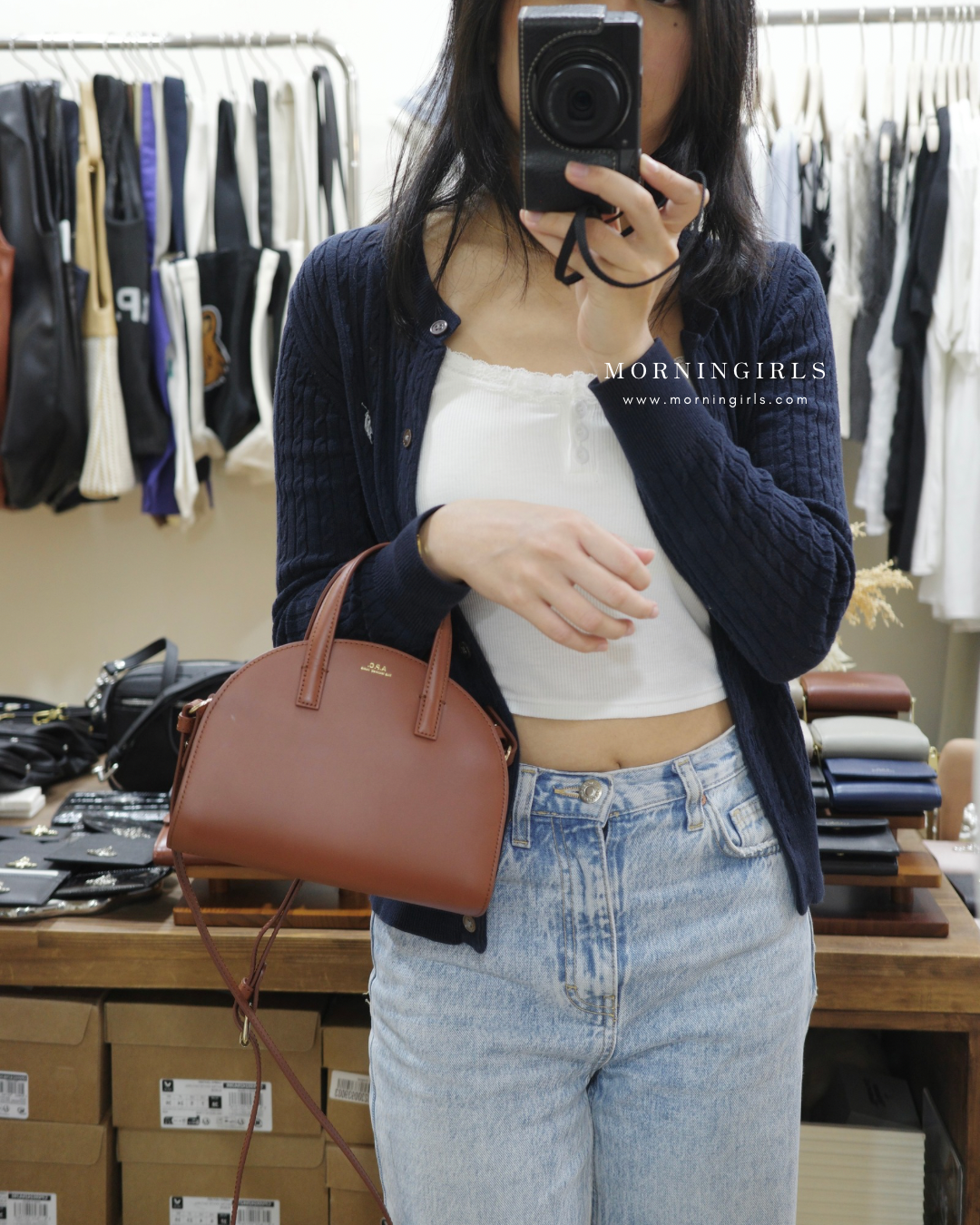 A.P.C. Demi Lune Tote Bag 真牛皮 [MINI]［最新系列上架!］