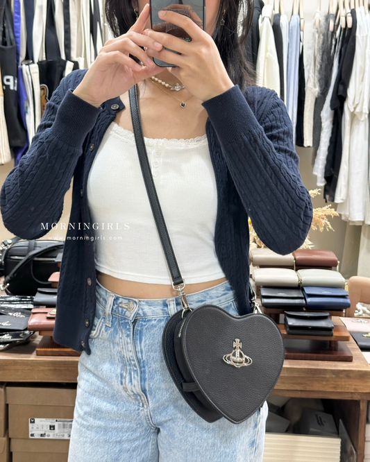 Vivienne Westwood Louise Vegan Leather Crossbody Bag 單層心心袋 [NEW ITEM! 年中大折扣中!]