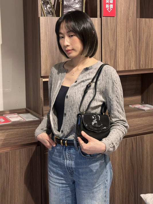 Vivienne Westwood Jodie Saddle Bag 兩用馬鞍袋 漆皮黑［最新上架! 限量現貨優惠中!］