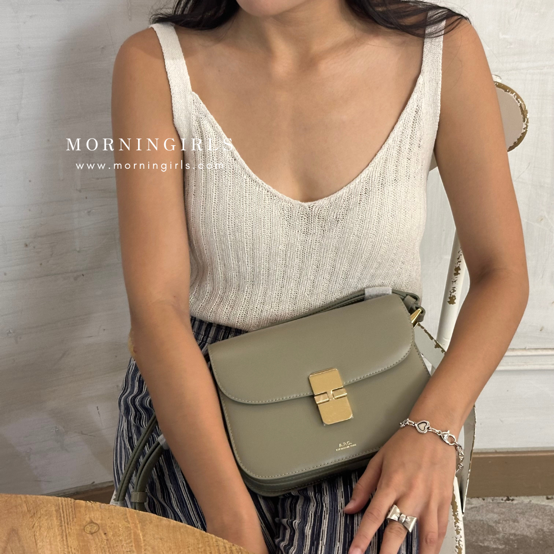 A.P.C. Grace Bag [經典金扣 SMALL]［深啡猄皮美德拉風限定上架］