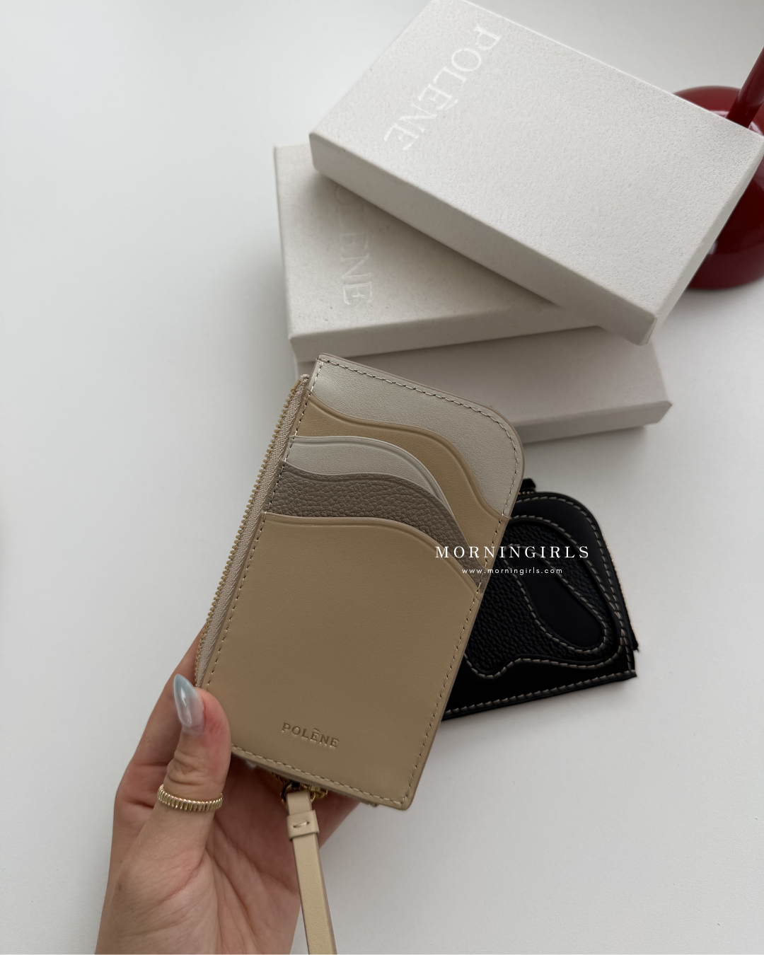 POLENE Atla Cardholder 牛皮卡套 [法式高級感!]