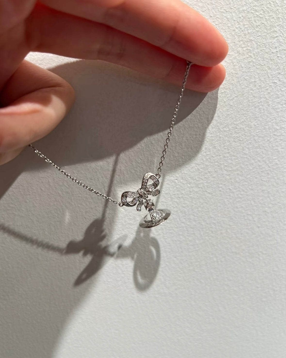 Vivienne Westwood Octavie Pendant Bracelet 蝴蝶結星球手鏈 [100%純銀 可基本濕水]