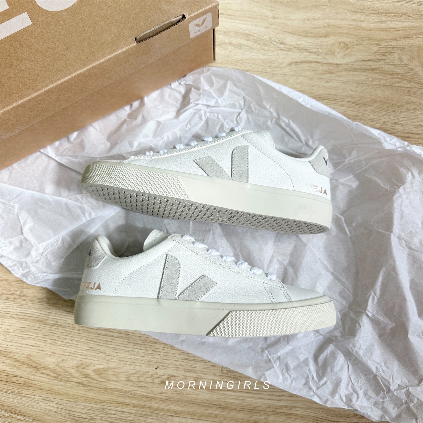 VEJA法國小白鞋 Campo 淺灰白［最熱賣!］