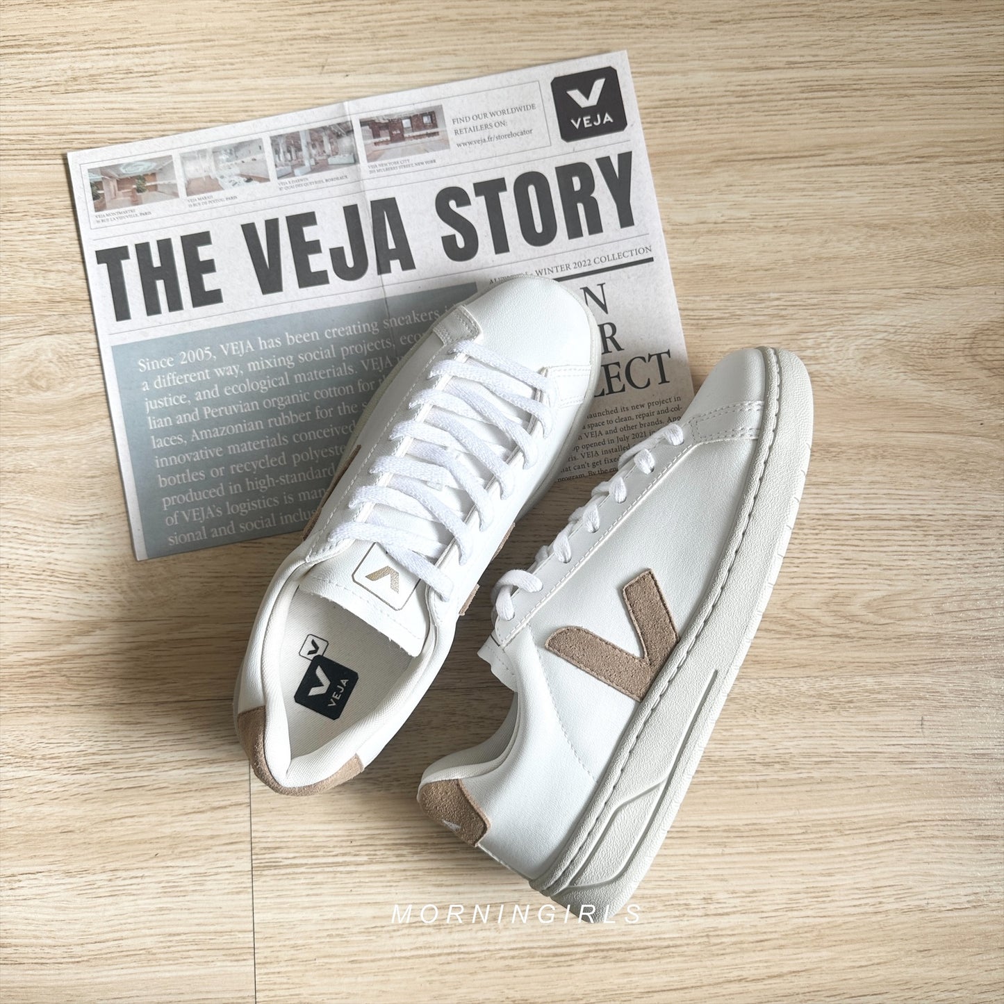 VEJA法國小白鞋 Urca Cwl 焦糖