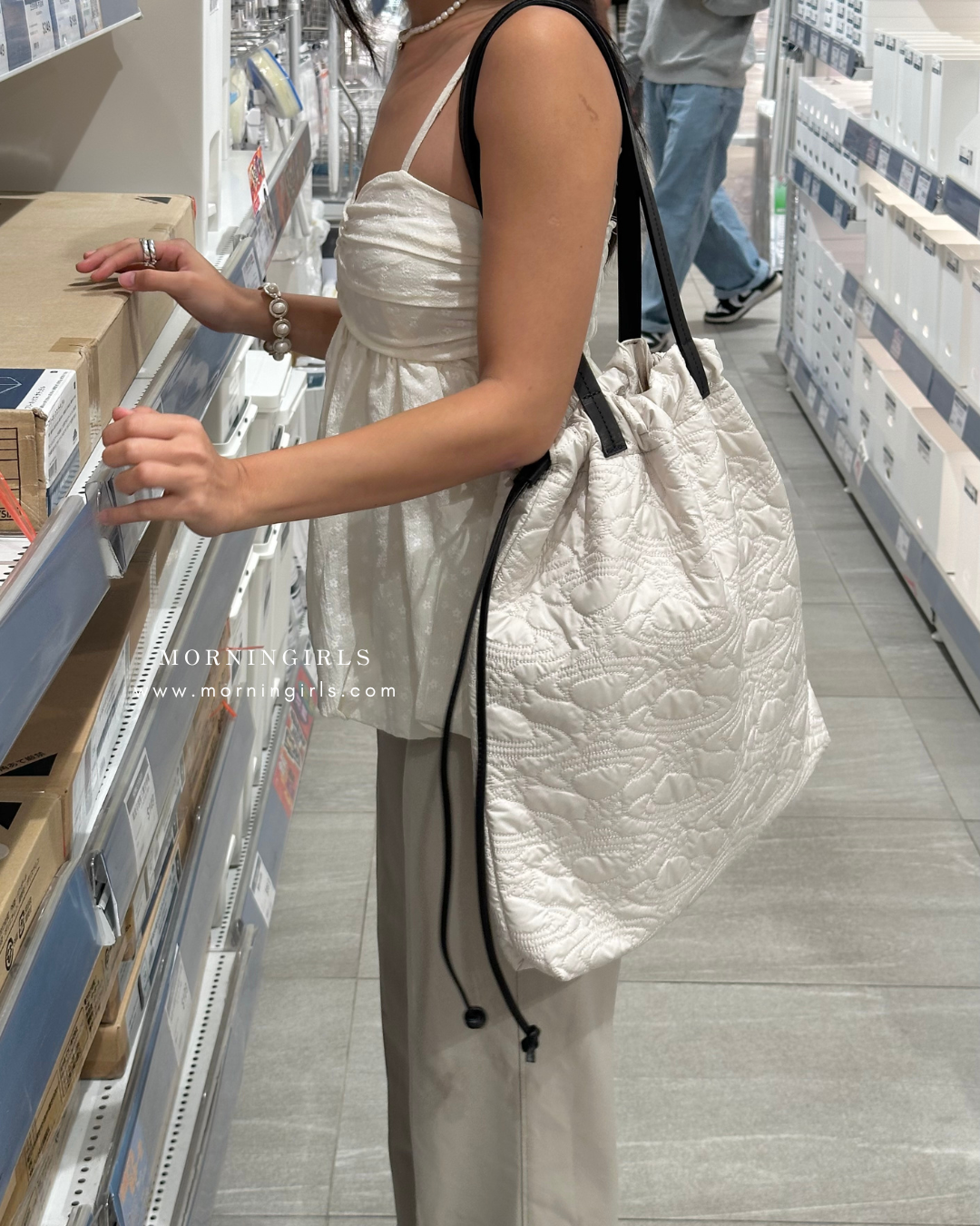 Vivienne Westwood RED LABEL Monogram Tote Bag 羽絨泡泡質料 真牛皮肩帶 [日本限定!]