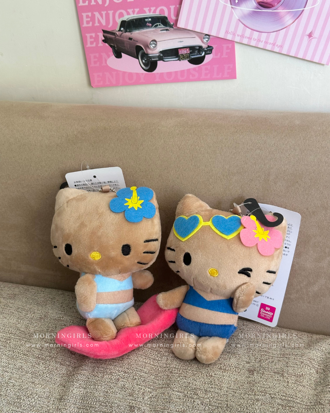 Avail x Hello Kitty 夏威夷黑皮掛飾 🌺  [夏日感MAX!]