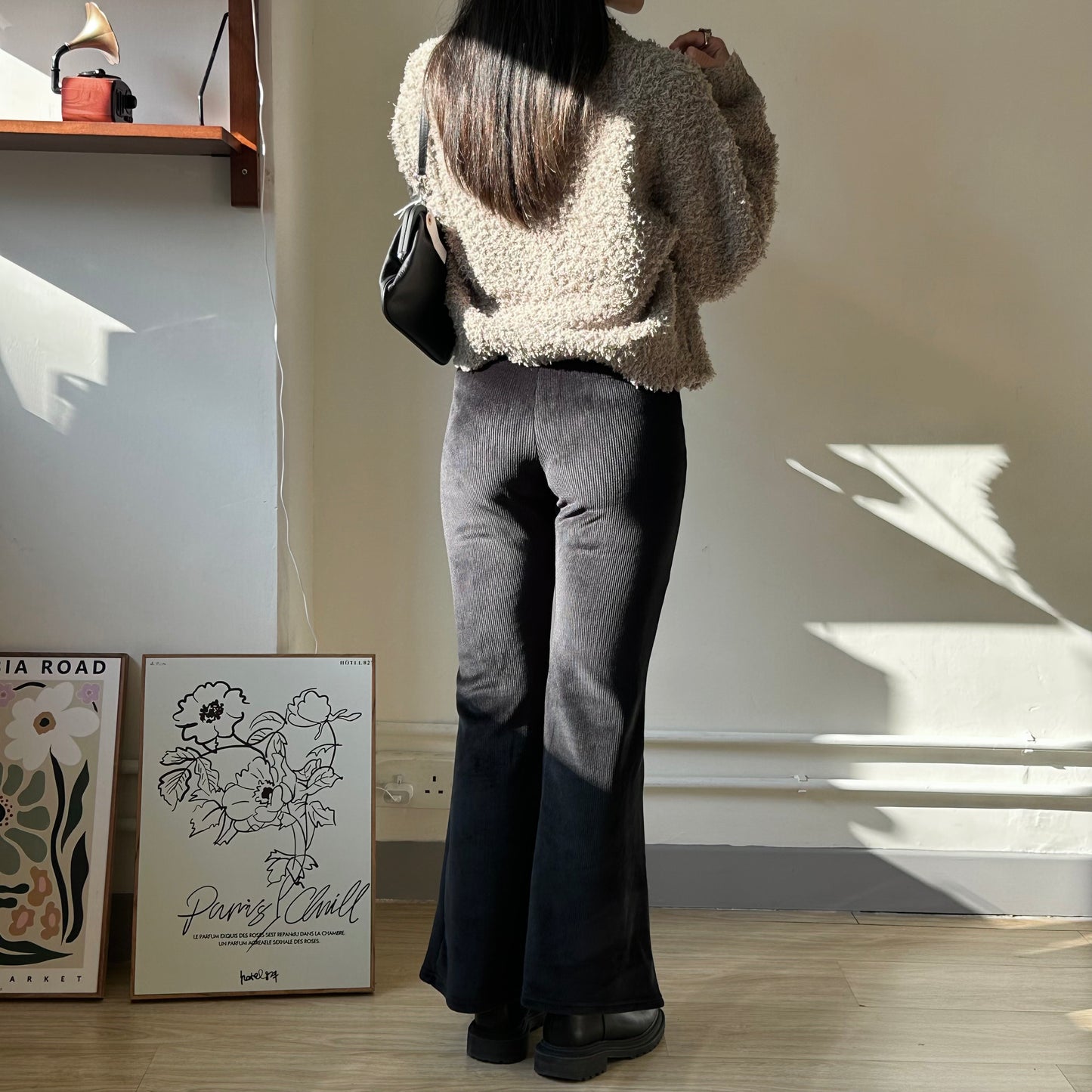 Corduroy Bell-Buttom Tight Pants  [門市搬遷清貨限時優惠$169!]