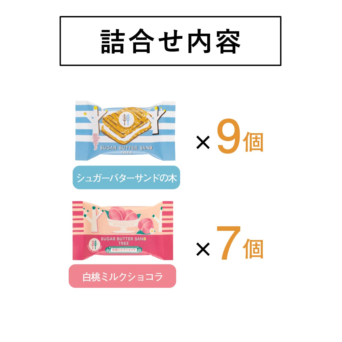 SUGAR BUTTER SAND TREE 白朱古力夾心餅乾 多種味道禮盒裝