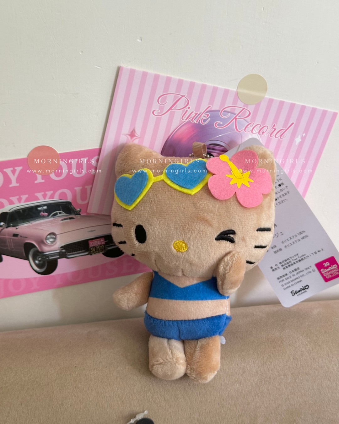 Avail x Hello Kitty 夏威夷黑皮掛飾 🌺  [夏日感MAX!]