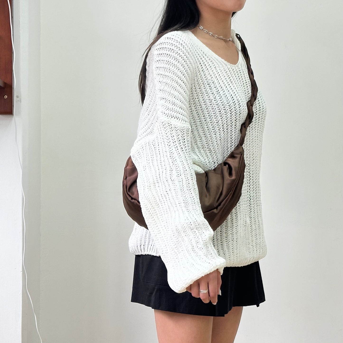 超寬鬆連帽粗針織上衣［小個子可當OPS!］[門市搬遷清貨限時優惠$199!]