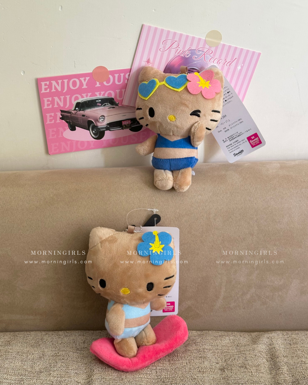 Avail x Hello Kitty 夏威夷黑皮掛飾 🌺  [夏日感MAX!]