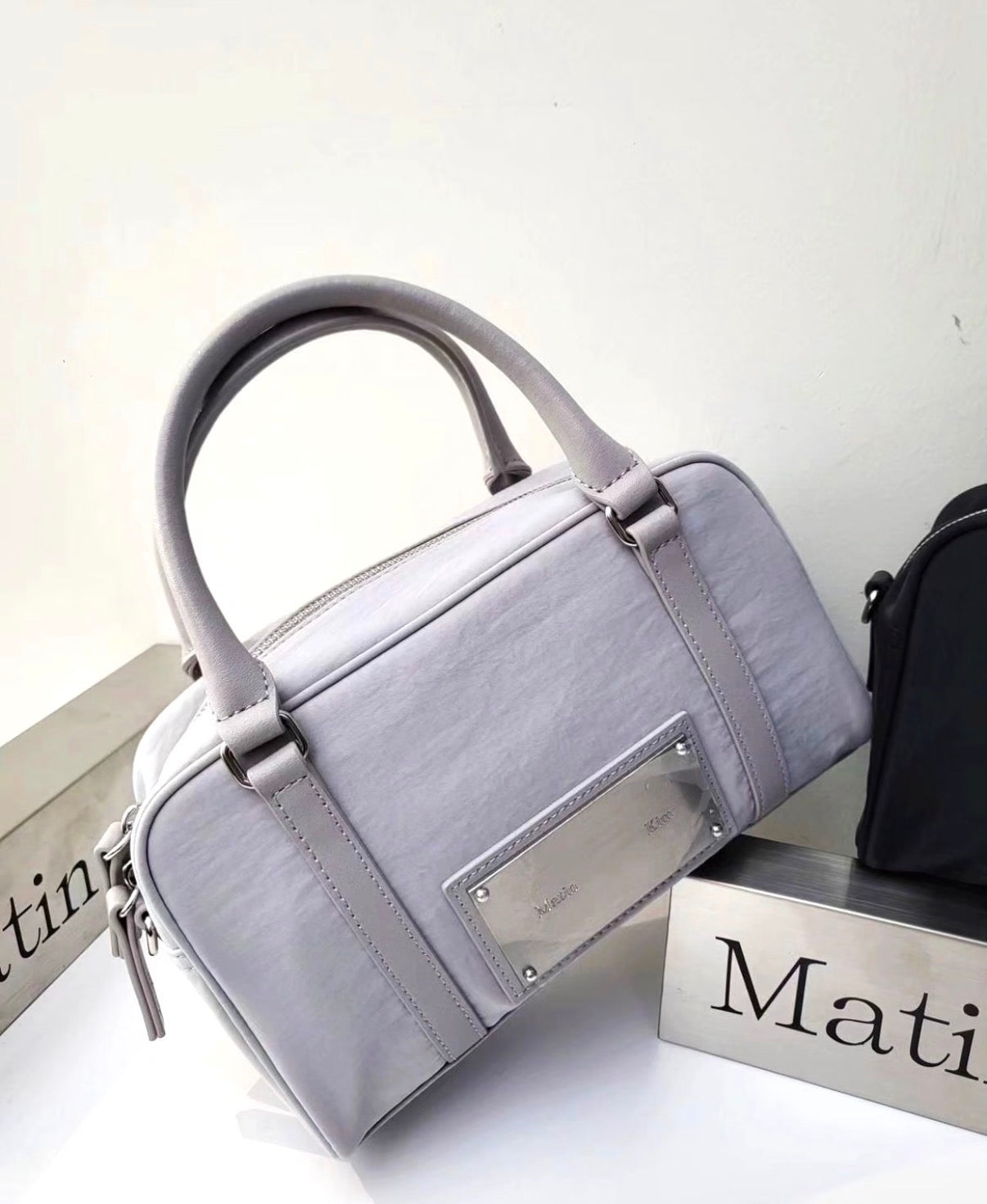 Matin Kim Baby Sporty Tote Bag 最新韓國選物🇰🇷尼龍手挽斜揹迷你袋［配有長肩帶 兩用輕型運動風］