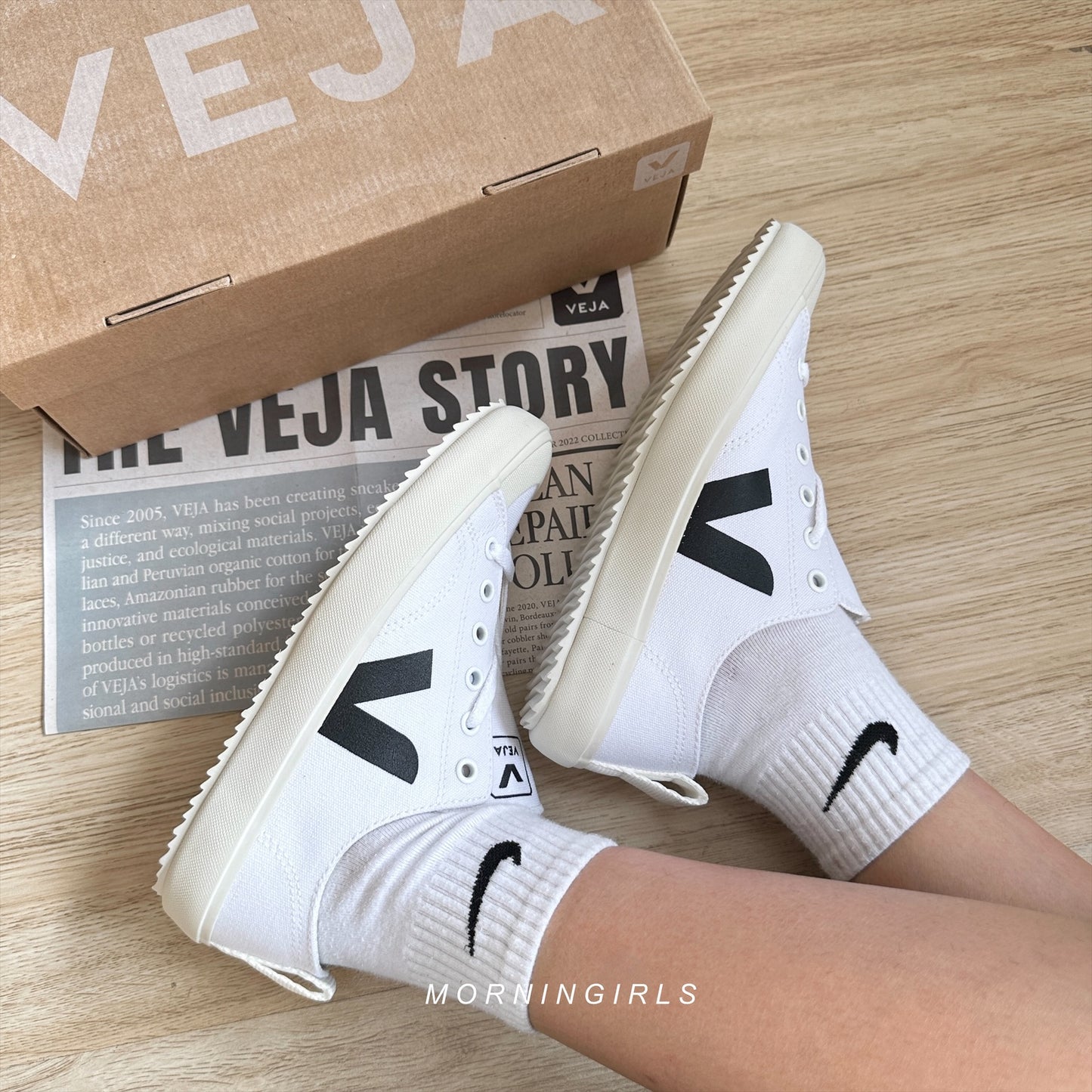 VEJA法國小白鞋 Nova 黑白［SIZE 37 清貨價$689］