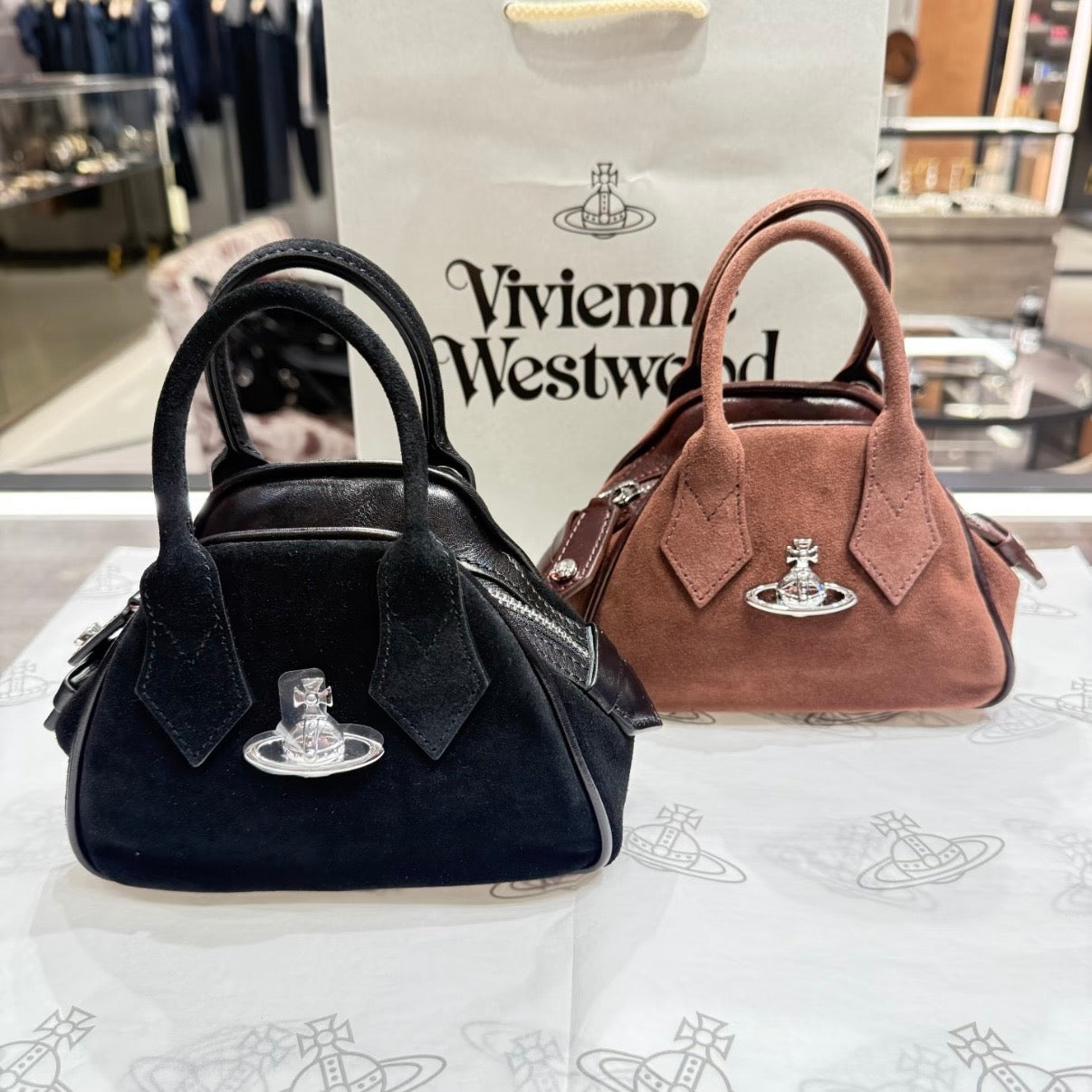 Vivienne Westwood Mini Yasmine Bag 2026最新限定復古猄皮