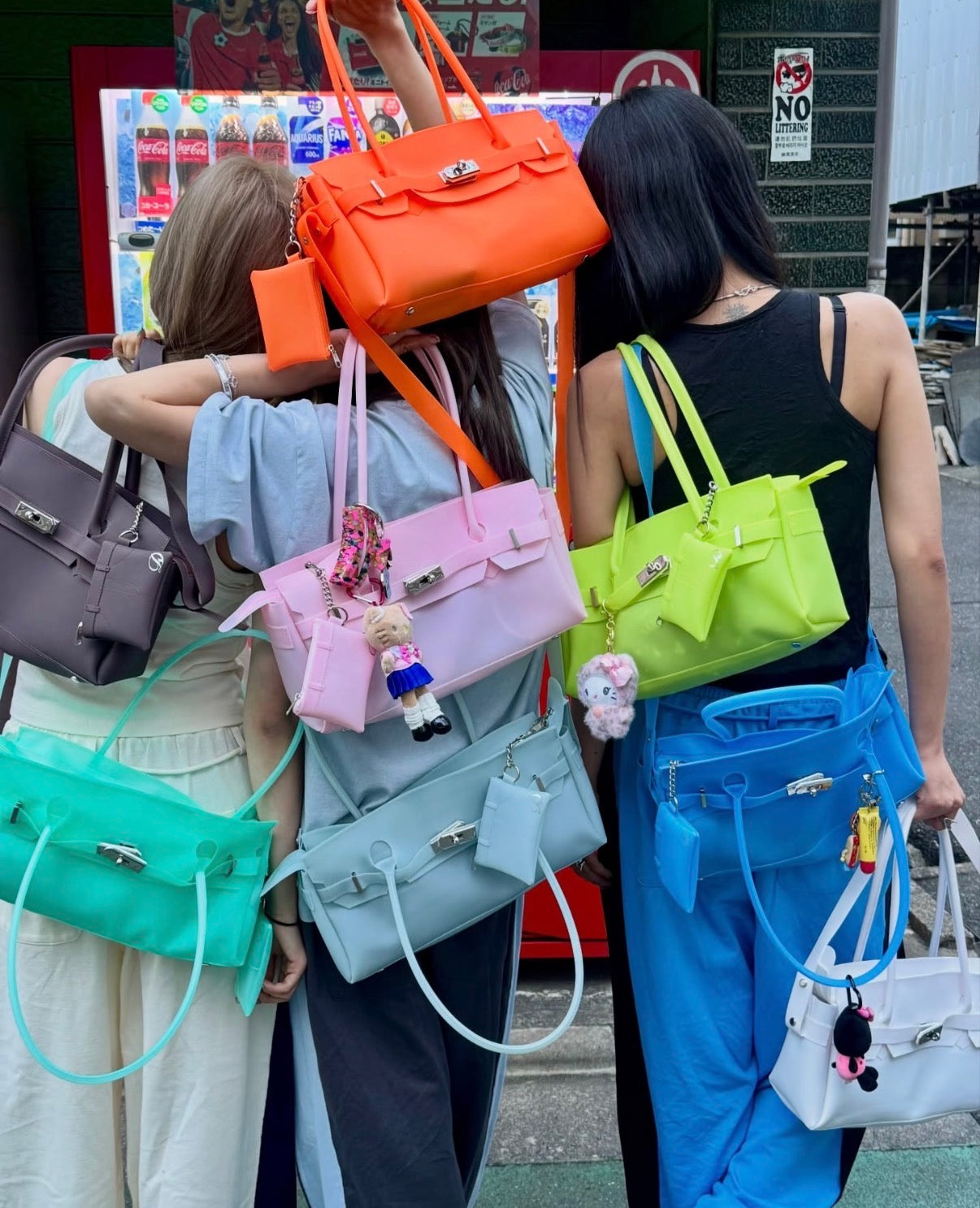 韓國選物🇰🇷 Deinet Jelly Two-Way Bag 大熱果凍法棍袋 斜揹單肩兩用［100%PVC防水 隨袋附送同色mini pouch 輕盈清爽夏日氛圍感滿滿!］