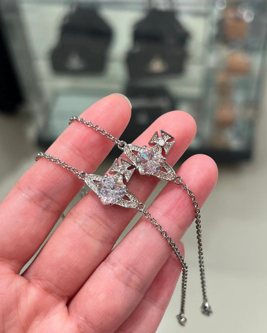 Vivienne Westwood Ariella Bracelet 愛心閃鑽手鏈 [超夢幻♡數量有限]