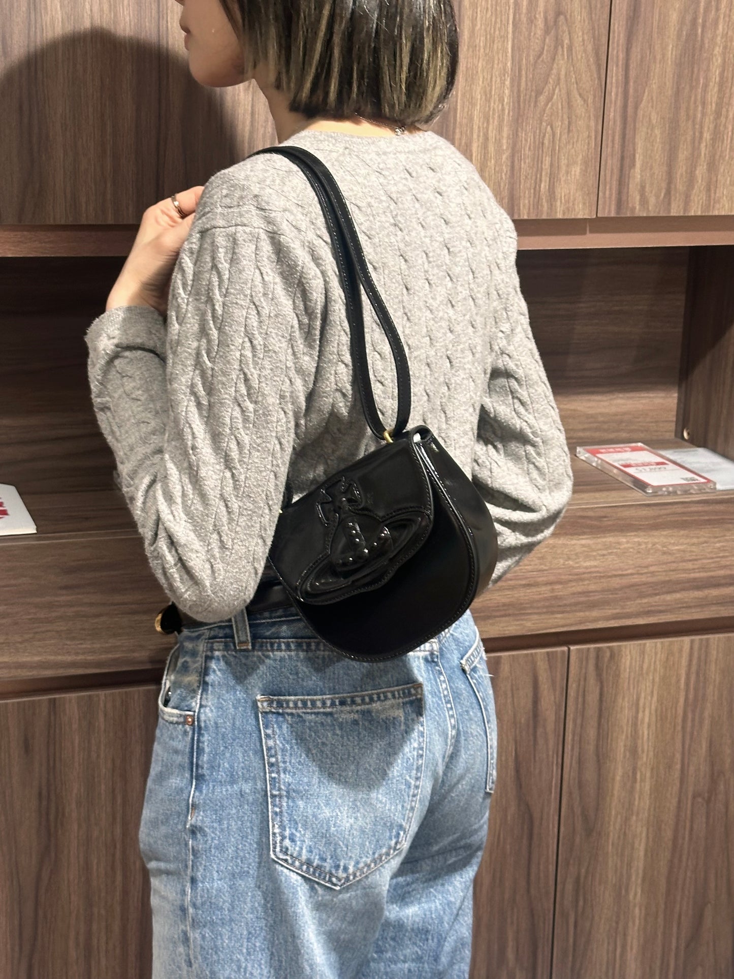 Vivienne Westwood Jodie Saddle Bag 兩用馬鞍袋 漆皮黑［最新上架! 限量現貨優惠中!］