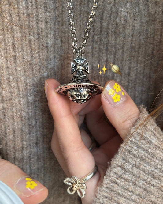 Vivienne Westwood Lancelot Orb Necklace [復古工業風造舊長鏈］