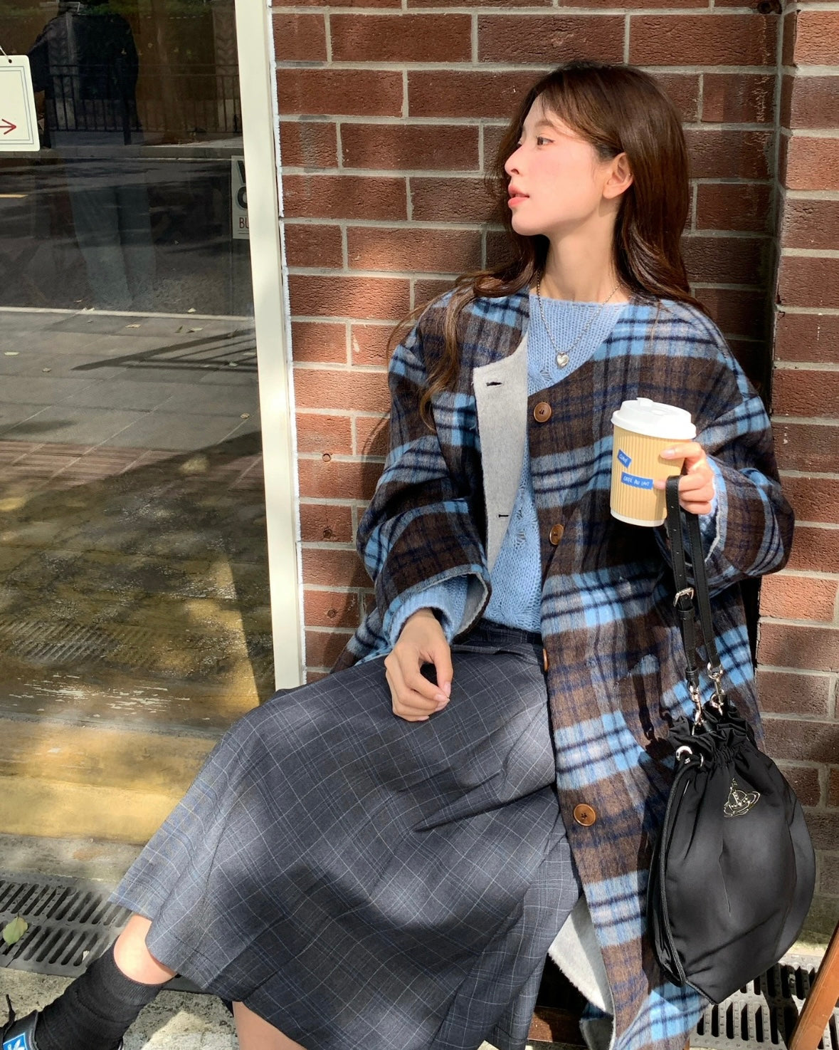 Vivienne Westwood Drawstring Shoulder Bag 尼龍束繩袋 [雙11再減$100 HOT ITEM! 超大容量耐用袋款]