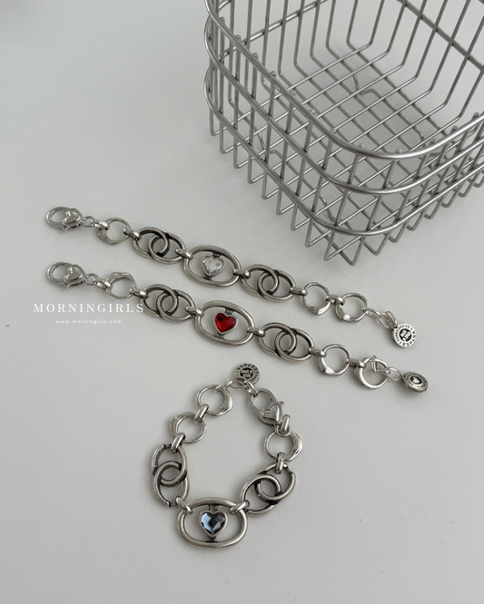 Otro Accesorio 西班牙手工飾物 - Heart H-lock Chained Bracelet