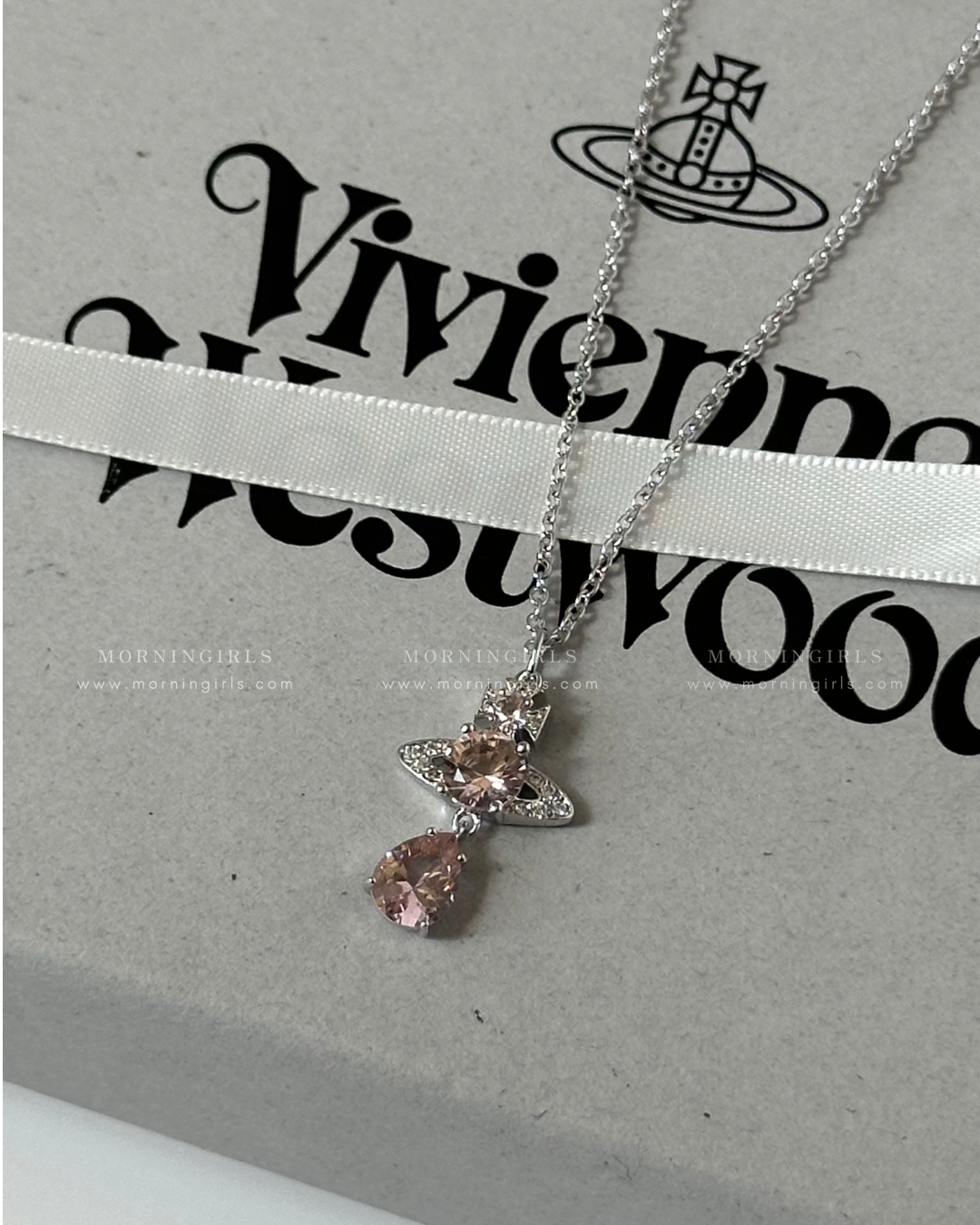 Vivienne Westwood Ismene Drop Pendant Necklace 粉紅人魚眼淚 [只有超小量貨!!]