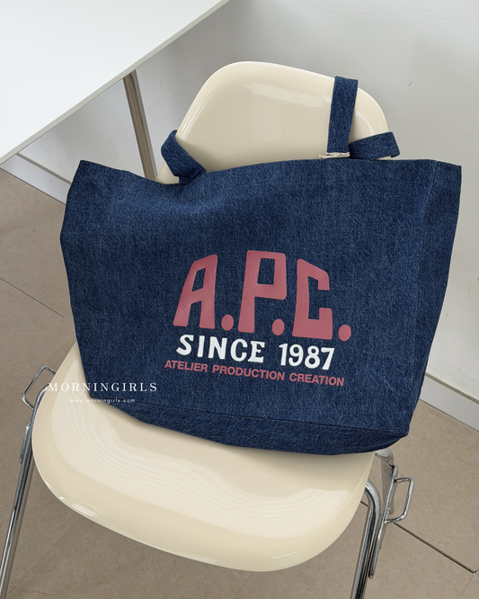 A.P.C. Denim Tote Bag Special Edition 1987［最新上架! 限量現貨優惠中!］
