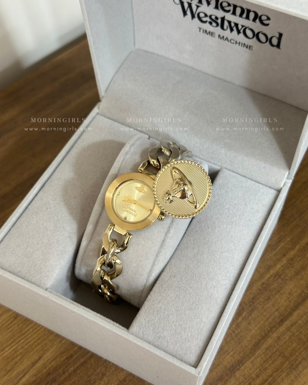 Vivienne Westwood Orb Button Watch 滑蓋手錶 [古巴鏈Vintage復古感 歐洲全斷貨最後一批12月中到]