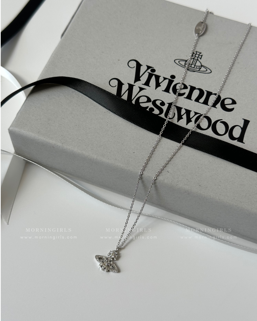 Vivienne Westwood Narcissa Pendant 925純銀防敏雪花閃鑽 [提前感恩節優惠中 聖誕感系列]