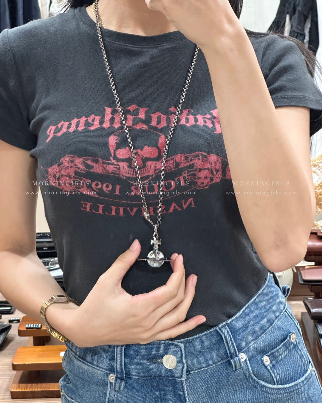 Vivienne Westwood ORB Pendant Crystal Necklace Large 大尺寸星球