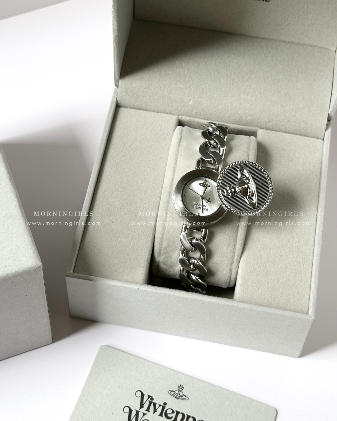 Vivienne Westwood Orb Button Watch 滑蓋手錶 [古巴鏈Vintage復古感 歐洲全斷貨最後一批12月中到]