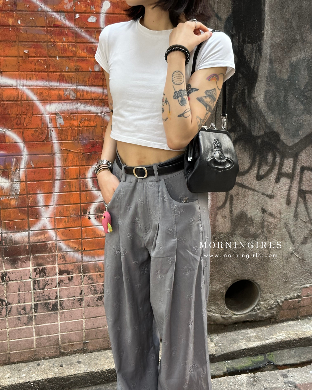 Vivienne Westwood Chelsea Vivienne's Clutch Bag 黑色荔枝皮