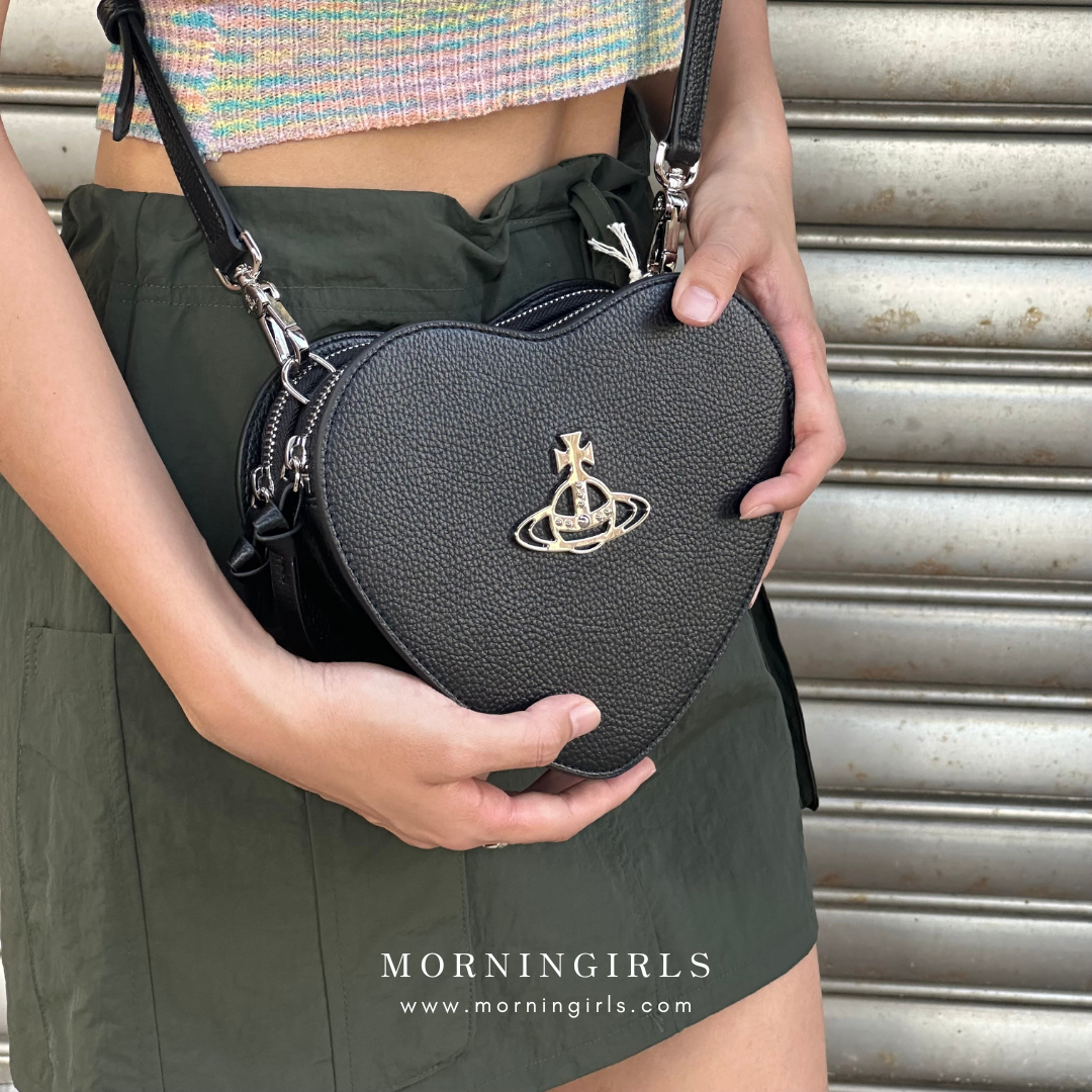 Vivienne Westwood Louise Vegan Leather Crossbody Bag 雙層心心袋