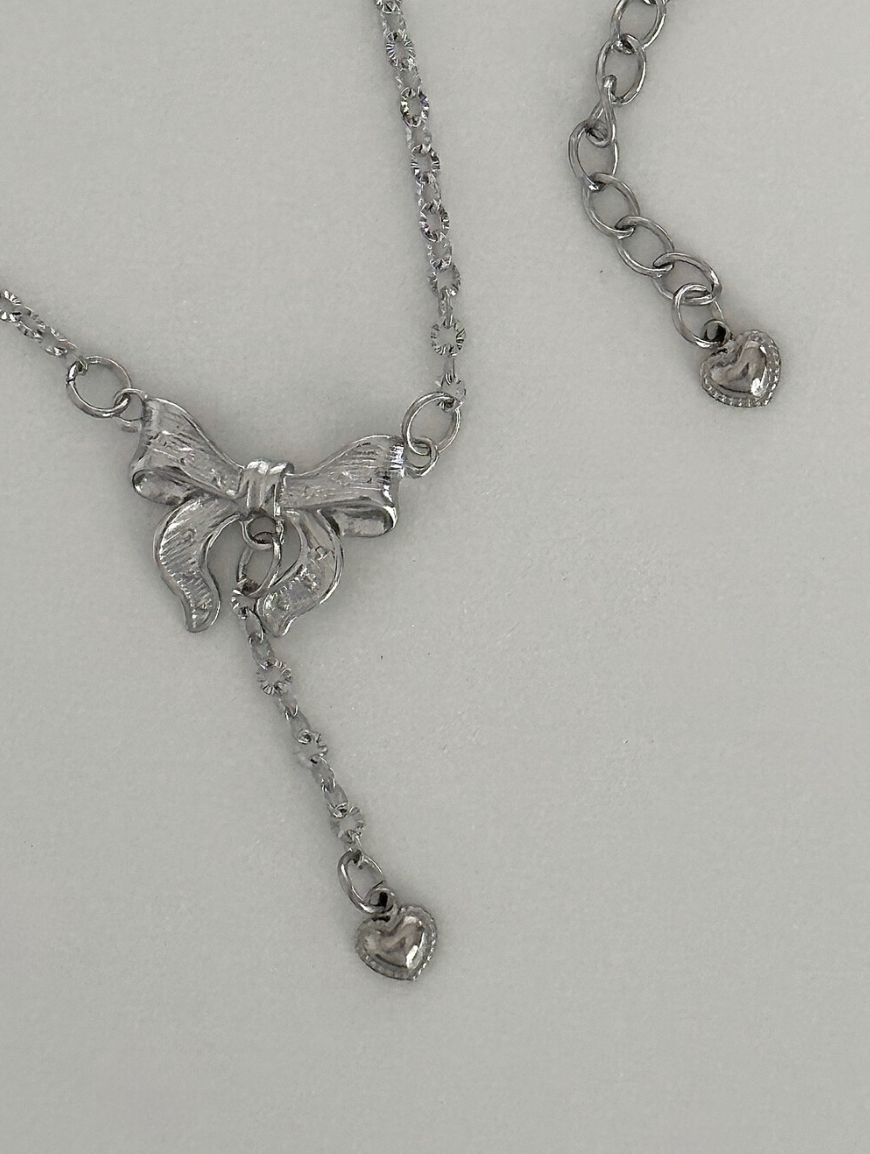韓國OFUSE Lace Ribbon Necklace 醫療鋼[Babymoster (g)i-dle同款]