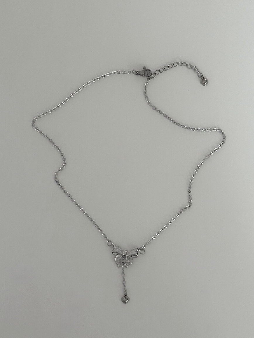 韓國OFUSE Lace Ribbon Necklace 醫療鋼[Babymoster (g)i-dle同款]
