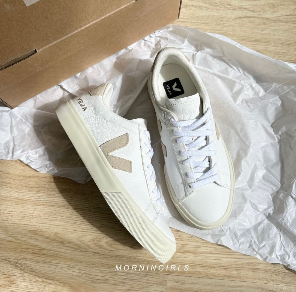 VEJA法國小白鞋 Campo 杏仁奶茶 Almond［超人氣顏色之一!］