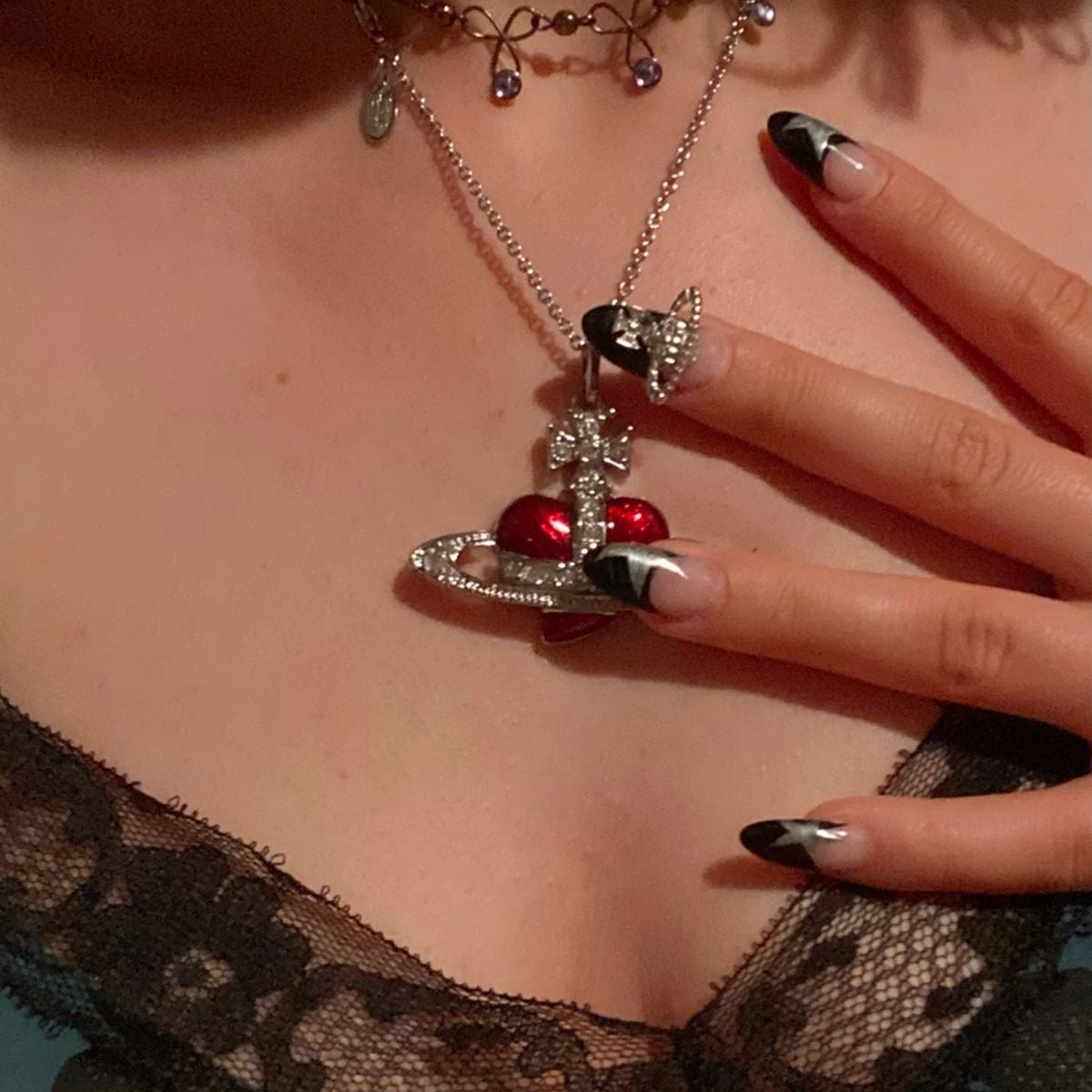 Vivienne Westwood Diamante Heart Necklace 愛心頸鏈 [2025限定乾燥玫瑰色正式上架! 全現貨發售中!]