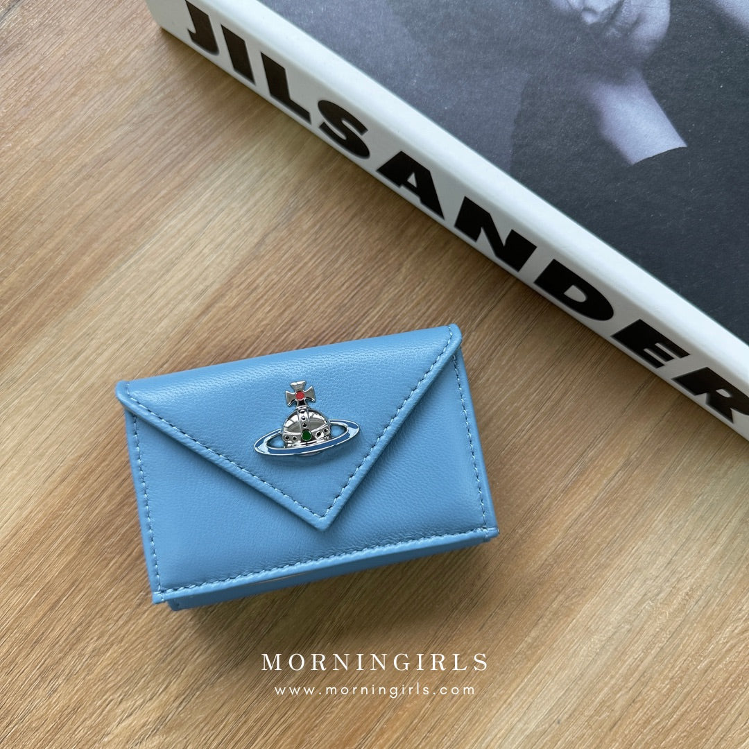 Vivienne Westwood Envelope Mini Wallet 掌心小銀包 [最新秋冬奶啡小牛皮 小尺寸銀包推介!]